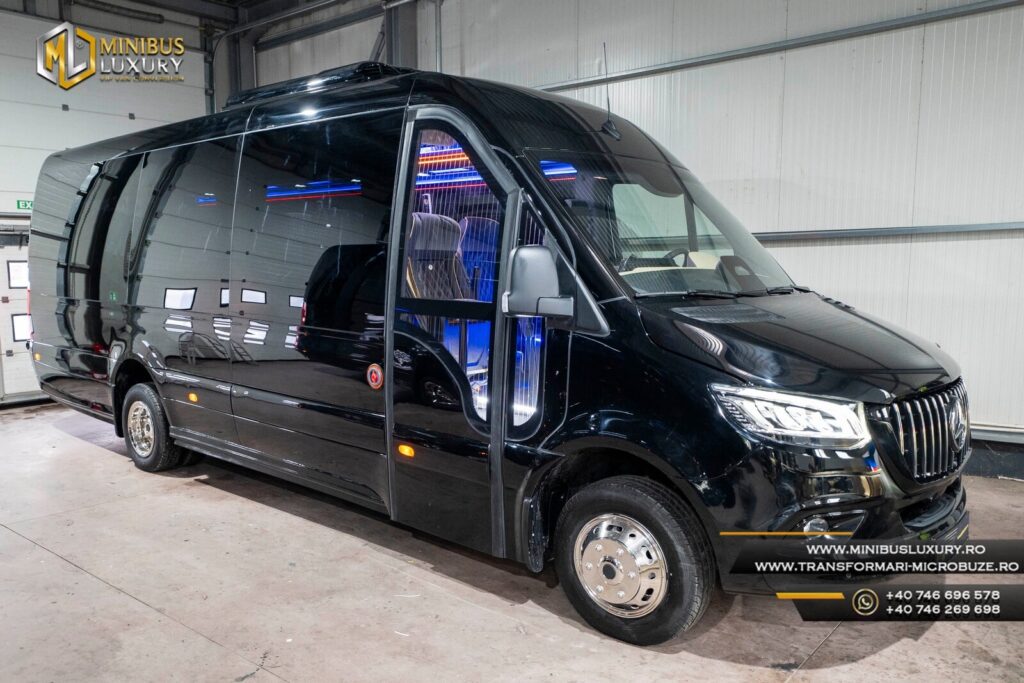 Transformari microbuze Mercedes Sprinter 19+1+1 locuri Minibus Luxury www.transformari-microbuze.ro