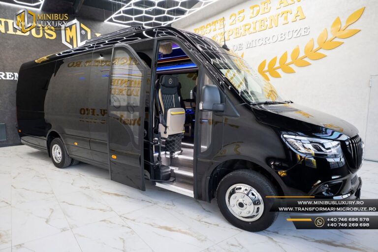 Carosari microbuze premium realizate de firma Minibus Luxury by Cristi